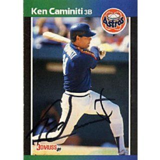 Ken Caminiti Autographed 1988 Donruss Card #542 Sports Collectibles
