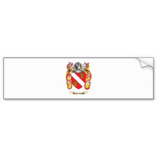 Wallwork Family Crest (Coat of Arms) Bumper Stickers