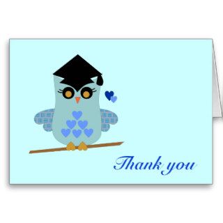 Graduation Owl Thank You Card