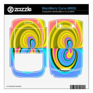 Unique abstract pattern BlackBerry curve skin