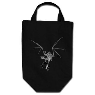 Skeleton Dragon With Victim Hostage Tote Bags