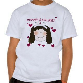 Black Hair Mommy Nurse T shirt