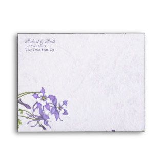 Columbine Wedding Invitation Envelopes (A2)