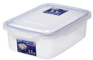 Lustroware B 2894AA Smart Locks Jumbo Keeper 1.1 Gallon Food Container, Large, White Kitchen & Dining