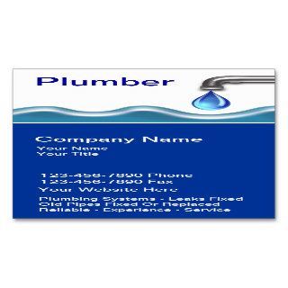 Plumbing Business Cards