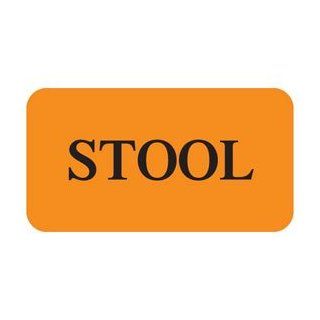 Stool 1 5/8" x 7/8" Fl Orange Label (Roll of 560)  File Folder Labels 
