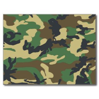 Military Camouflage Postcard