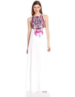 Mara Hoffman Women's Embroidered Maxi Cover Up Dress, White, Small