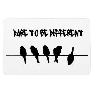 Birds on a wire – dare to be different magnet
