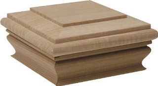 Woodway Products 870.1382 4 by 4 Inch Flat Top Post Cap, 12 Pack, Cedar   Decking Caps  