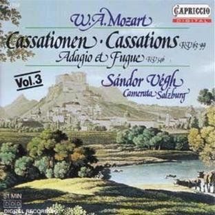 Mozart Cassations, KV63 & 99 / Adagio & Fugue, KV546 Music