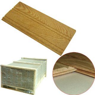 Red Oak Tongue and Groove Paneling Half Pallet   Home Decor Accents