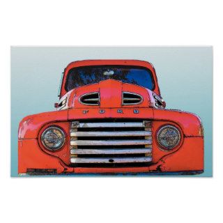 Vintage Ford Pickup Truck Poster