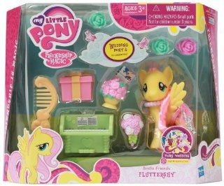 My Little Pony Friendship Is Magic Bridesmaid Pony Figure Playset   Fluttershy Toys & Games