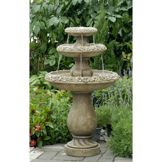 Three Tiers Outdoor Water Fountain Outdoor Fountains