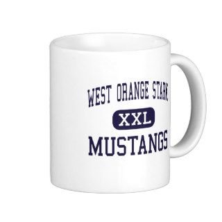West Orange Stark   Mustangs   High   Orange Texas Coffee Mugs