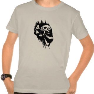 Pirates Theme Party Accessories Screaming Skull T shirt