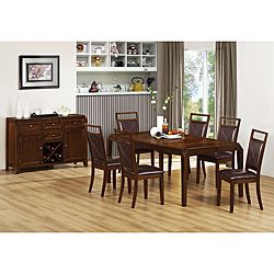 Brown 40 inch Side Chairs (Set of 2) Monarch Dining Chairs