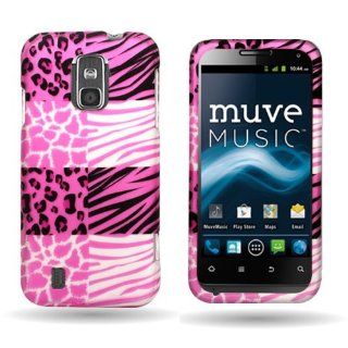 CoverON� Hard Slim Design Case for ZTE Source / Majesty   with Cover Removal Pry Tool   Pink Exotic Skins Cell Phones & Accessories