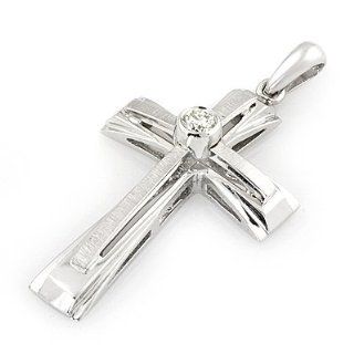 Diamond Dual Layer Cross I Do Bands Jewelry