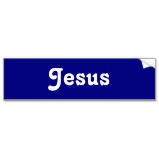 Jesus Saves Bumper Stickers