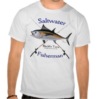 Blackfin Tuna Saltwater fisherman tshirt