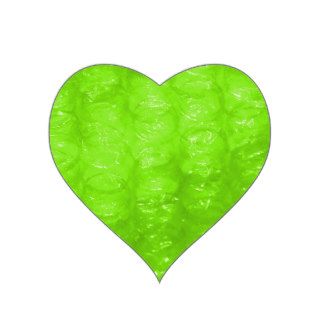 Lime Green Bubble Wrap Effect Sticker