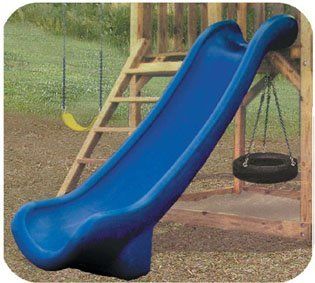 Scoop Slide 7 Foot High Deck Blue Toys & Games
