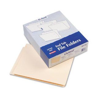 Pendaflex  End Tab Folders, Straight Cut, One Ply, 9 1/2" Front, Letter, Manila, 100/Box    Sold as 1 BX  End Tab Shelf File Folders 