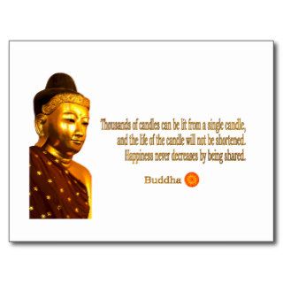 Buddha ~ Thousands Of Candles Can Be LitPost Card