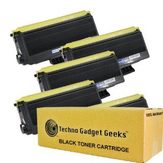 Techno Gadget Geeks High Yield 5pk TN 580 TN 550 Toner Cartridge for Brother Printer DCP 8060 DCP 8065DN HL 5250DN HL 5250DNT HL 5240 HL 5270DN HL 5280DW MFC 8660DN MFC 8460N MFC 8860DN MFC 8870DW Black 7000 pages Electronics