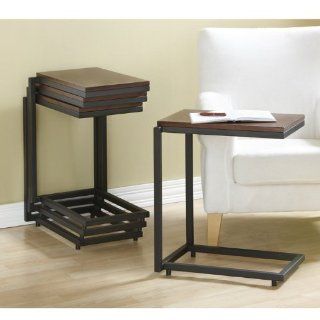 Narrow Stacking C Table (Brown) (23.5"H x 14.75"W x 20"D)   End Tables
