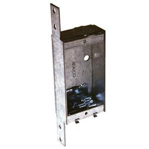Raco 1 in. Deep 3 3/4 in. x 2 in. Non gangable Switch Box with Non metallic Sheathed Cable Clamps and (1) 1/2 in. Knockout 404SP