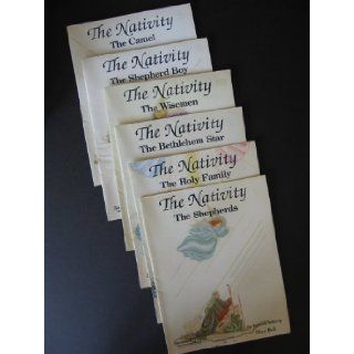The Nativity cross stitch pattern set of 6 Rebecca Waldrop Books