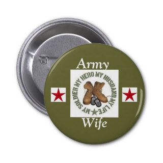 Army wife clip art, star, star, Army , Wife Button