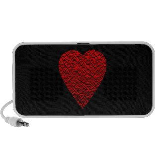 Bright Red Heart Picture. Travel Speakers