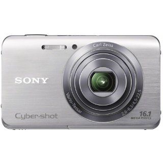 Sony Cyber shot DSCW650 16.1 MP Digital Camera with 5x Optical Zoom and 3.0 Inch LCD (Silver) (2012 Model)  Point And Shoot Digital Cameras  Camera & Photo