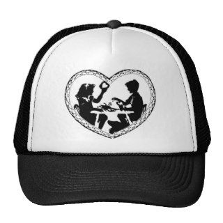 Sweetheart Silhouette Valentine Heart Trucker Hat