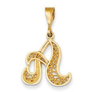 14k Initial A Charm C569A Jewelry