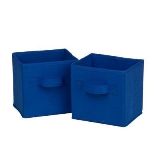 Honey Can Do Mini Non Woven Foldable Storage Cube in Blue (6 Pack) SFTZ02085