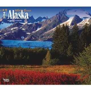 Alaska Wild & Scenic 2014 Deluxe Wall Calendar  Browntrout Calendar 