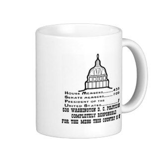 536 Washington DC Politicians Are Responsible Coffee Mug