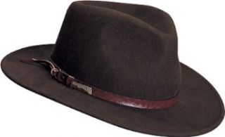 Indiana Jones Men's Outback Fashion Comfort Brim Hat at  Mens Clothing store Fedoras