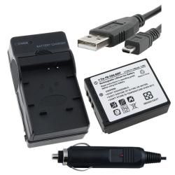 Battery/ Battery Charger/ USB Data Cable for Panasonic CGA S007 Eforcity Camera Batteries & Chargers