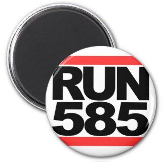 Run 585 New York State Fridge Magnet