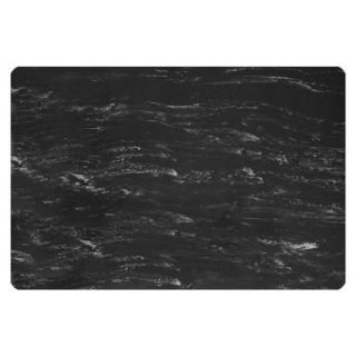 NoTrax Marble Sof Tyle Black Marble 36 in. x 60 in. Rubber Top/PVC Sponge Laminate 1/2 in. Thick Anti Fatigue Mat 470