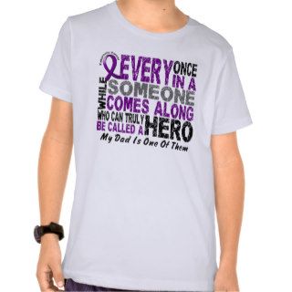 Pancreatic Cancer HERO COMES ALONG 1 Dad T shirt