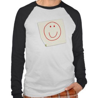 Smiley Face Post It Note T Shirt