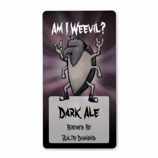 Am I Weevil Cartoon Homebrew Beer Labels