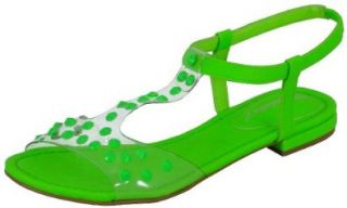 Breckelles Ester 12N Green Women Jelly Sandals Shoes